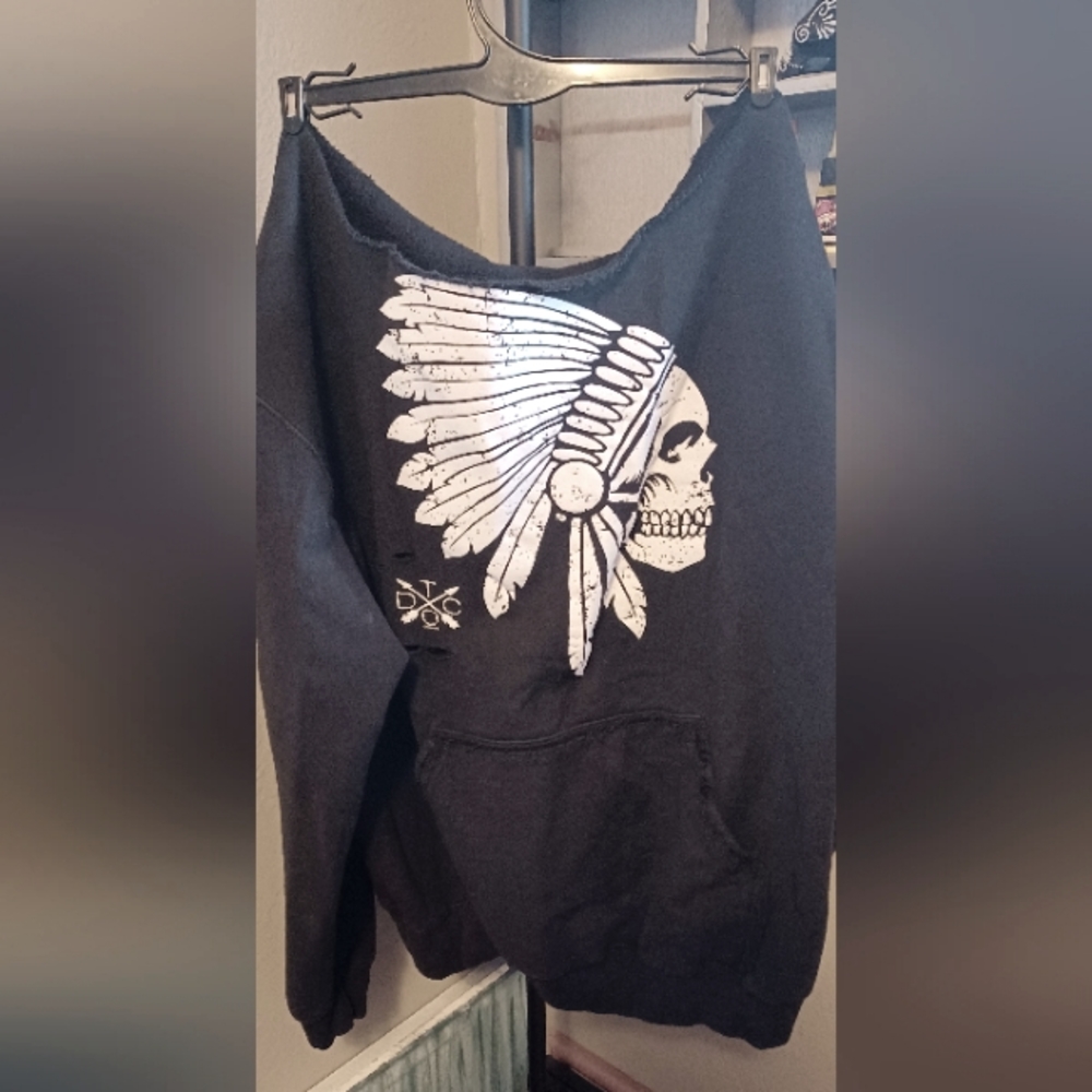 THE DRIVE slouch shoulder crew neck